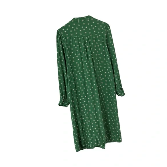 BODEN Green Wrap Long Sleeve Belted Midi Dress - Picture 5 of 6